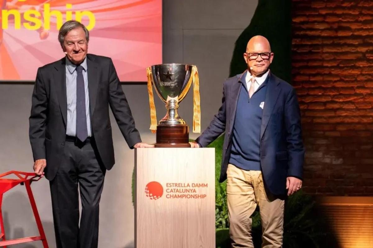Guy Kinnings y Javier Villavecchia, en la presentación del torneo dónde también emergió la figura de Seve Ballesteros
