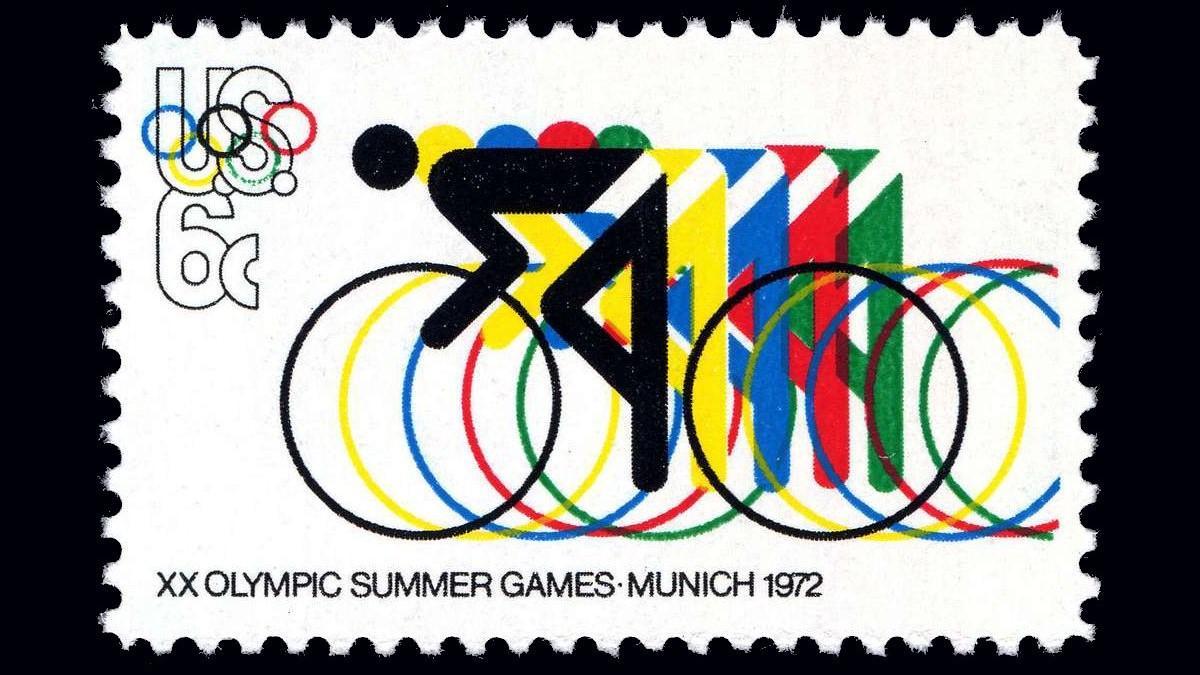 Sello postal de los Juegos Olímpicos de Múnich 1972