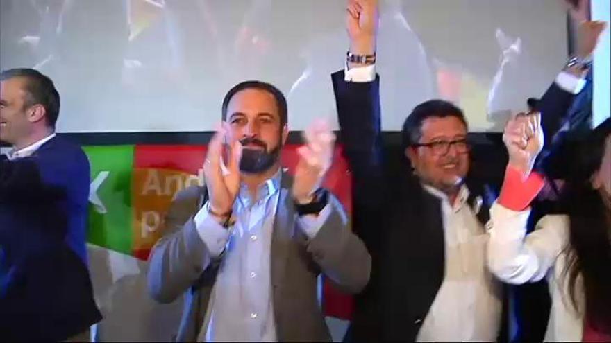 Elecciones andaluzas: Euforia en Vox por el resultado electoral: "Hemos hecho historia"