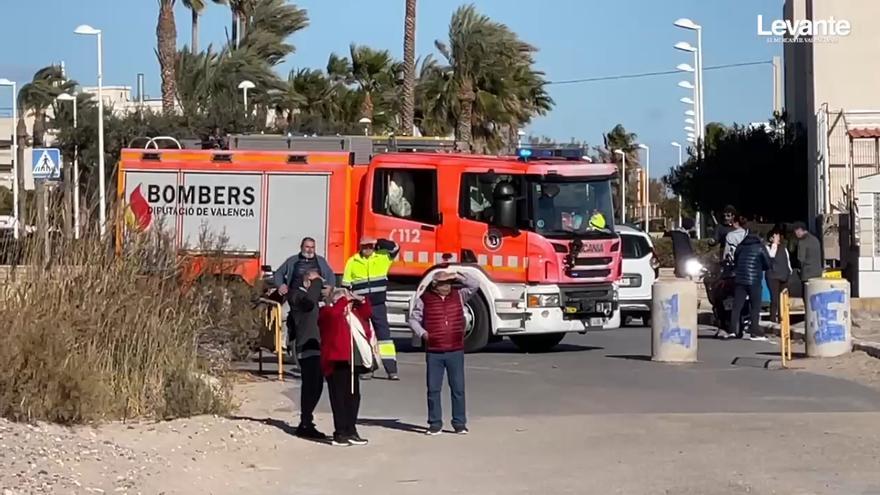 Despliegue en el Port de Sagunt por una salida de "wingfoil"