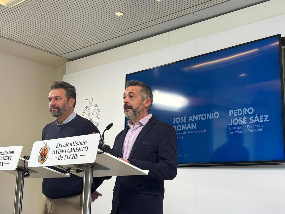 Los ediles de Camp d'Elx y Medio Ambiente presentaron este lunes la Ordenanza del Medio Rural de Elche