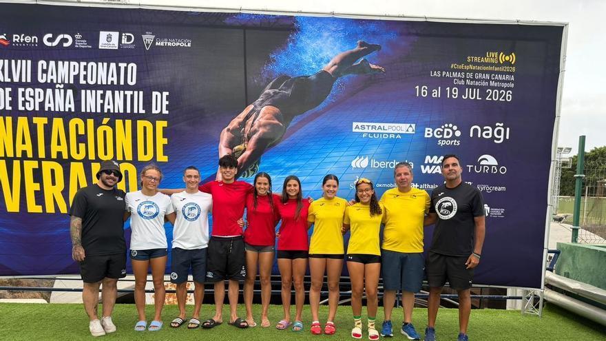 La natación pitiusa firma un brillante Campeonato de España de natación con una final y varios diplomas nacionales