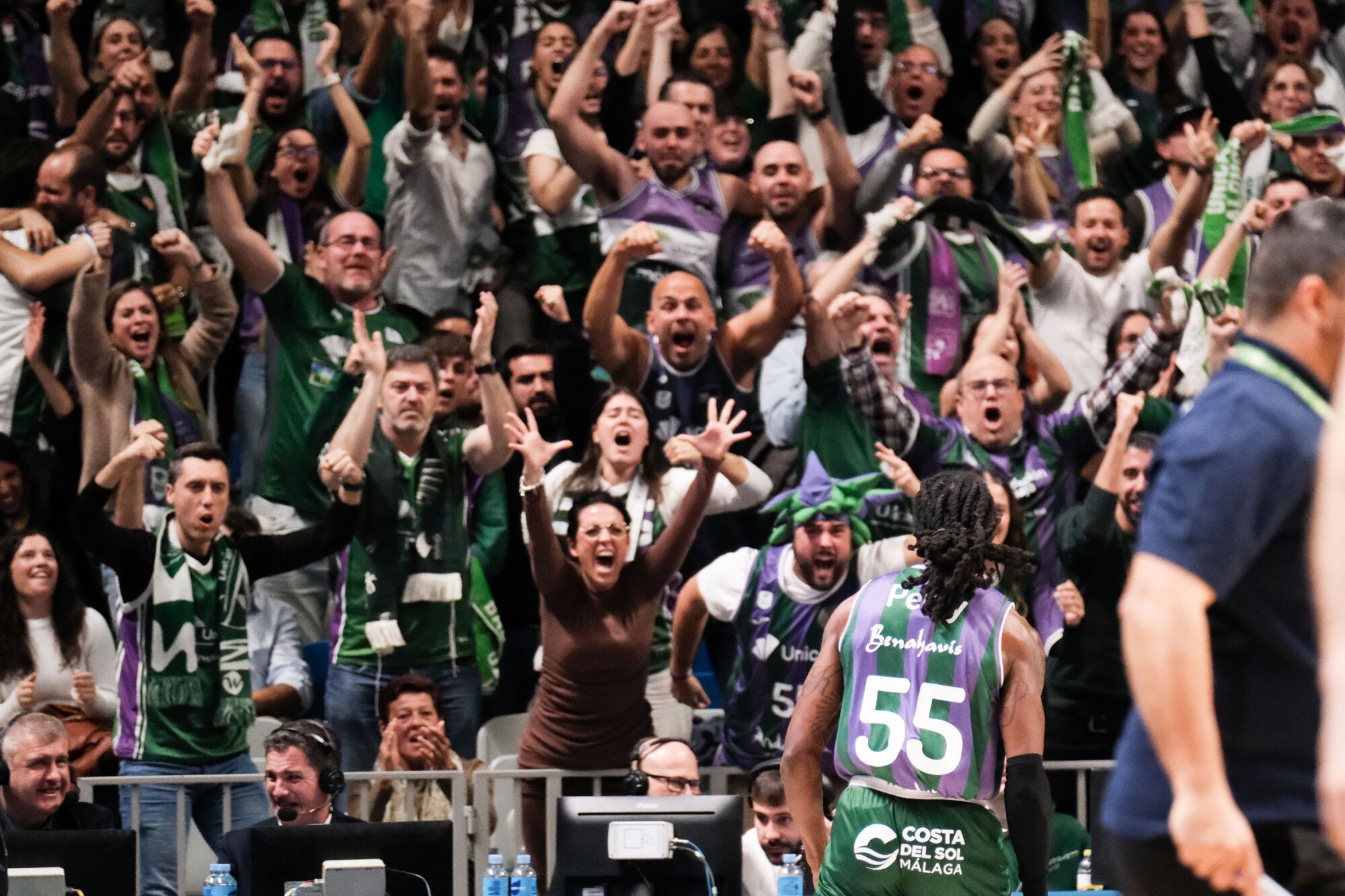 18/1/25, Malaga - Palacio Deportes Martin Carpena.  Semana 17 Liga ACB.  UNICAJA vs Valencia :  (Fotografía: Gregorio Marrero/La Opinion)