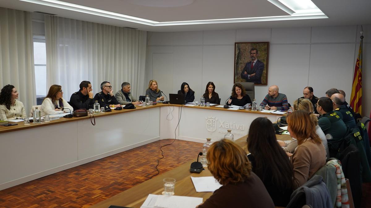 La mesa de coordinación de la violencia de género en Xàtiva.