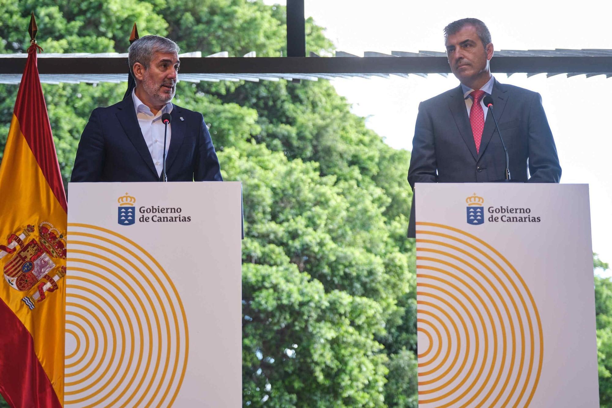 Fernando Clavijo y Manuel Domínguez hacen un balance de los primeros cien días de gobierno