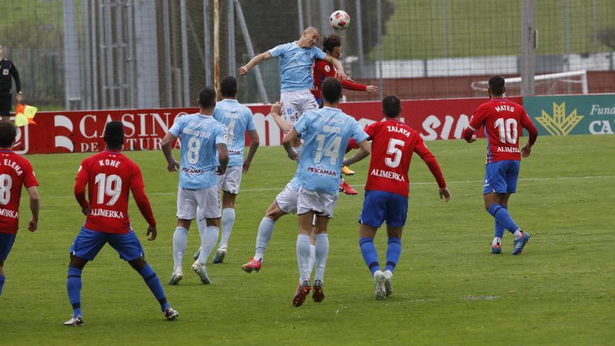 Sporting B y Pontevedra empatan con polémica