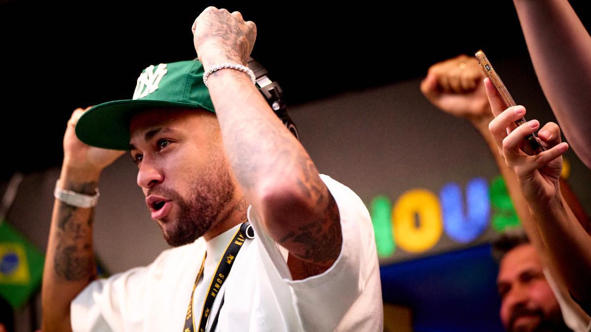 Neymar en la victoria de Brasil en el Mundial de Naciones de la Kings League