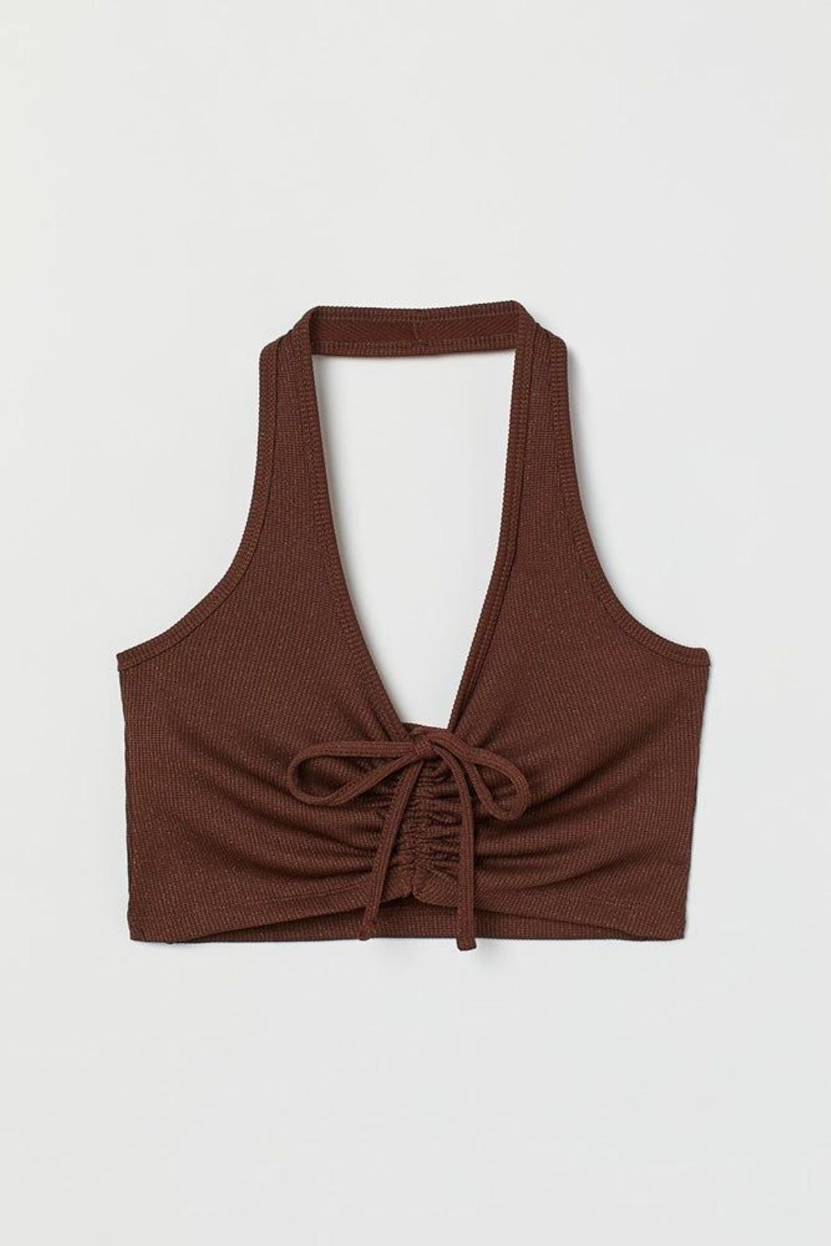 Top halter corto de H&amp;M