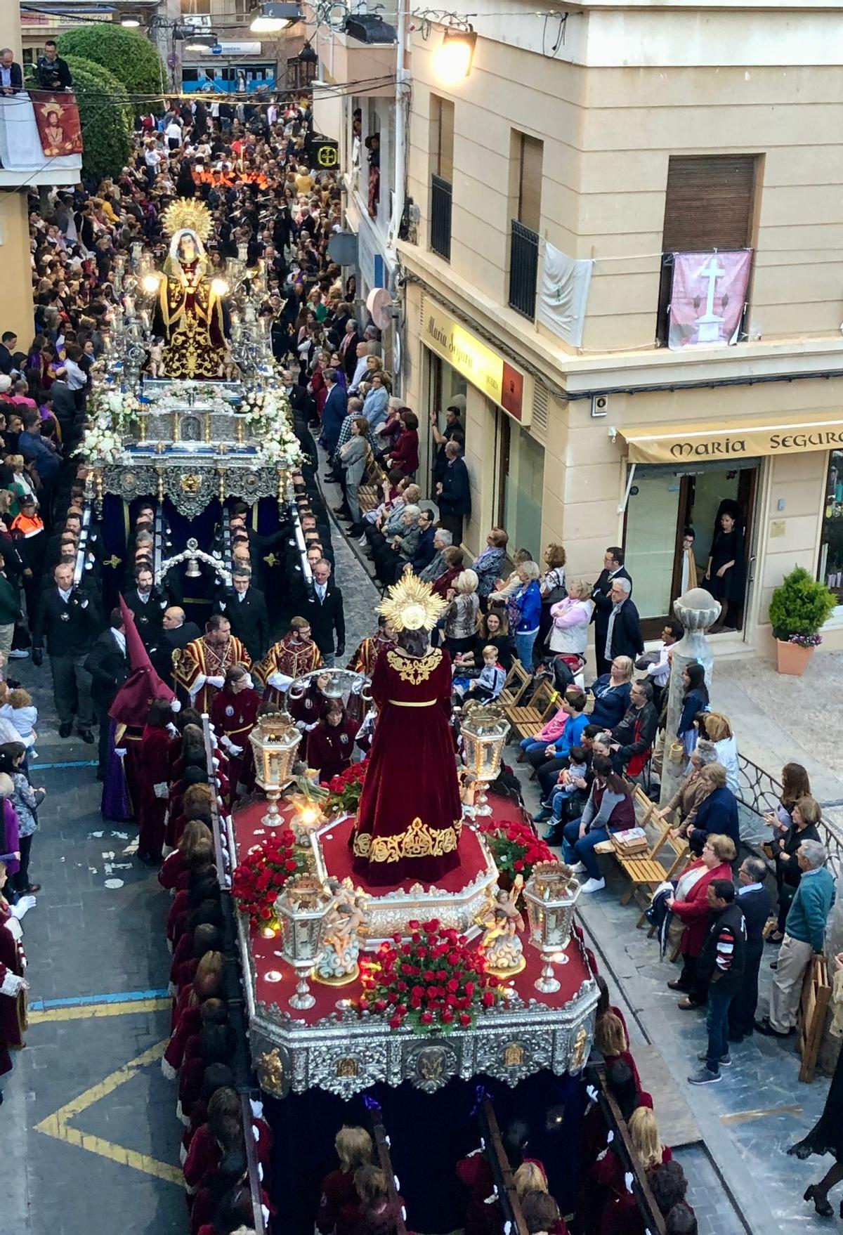 Encuentro de Jesús del Perdón y la Dolorosa que cumple su XXV Aniversario