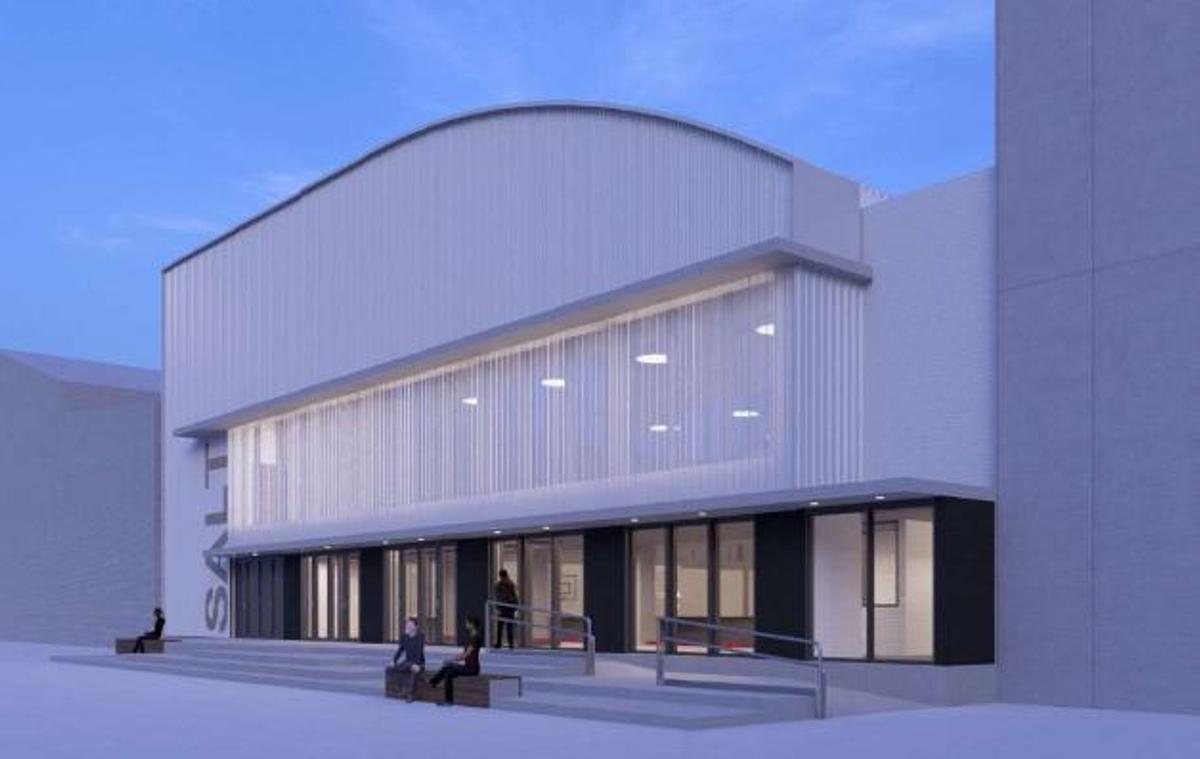 Imatge virtual del 'exterior del futur pavelló.