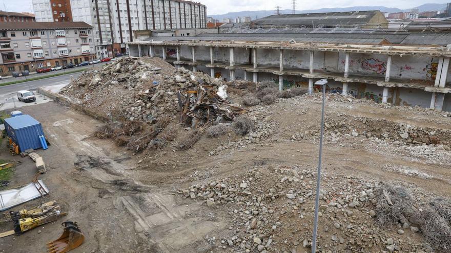 Escombros en el entorno de Flex.  | ÁNGEL GONZÁLEZ