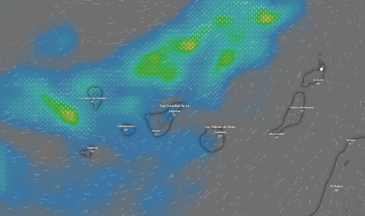 Previsión del tiempo en la noche del jueves, 30 de noviembre, al viernes, 1 de diciembre