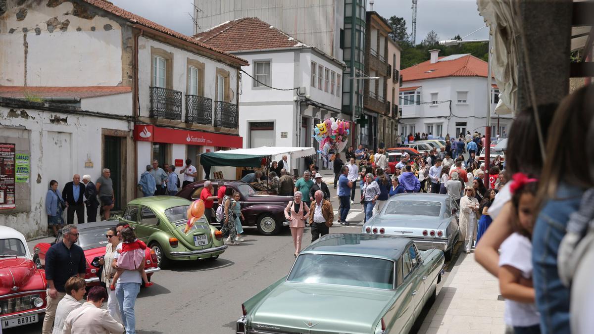 Exposición de coches clásicos en la Festa do Galo del año pasado.