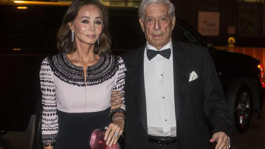 Mario Vargas Llosa e Isabel Preysler, a su llegada a un acto en Nueva York, el octubre pasado.