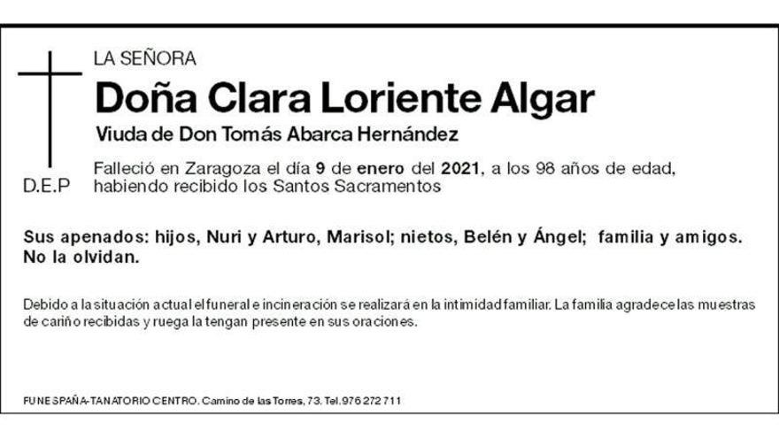 Doña Clara Loriente Algar