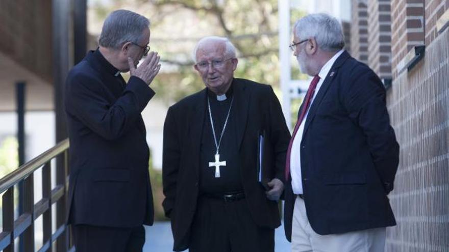 El cardenal Cañizares, en el centro de la imagen.