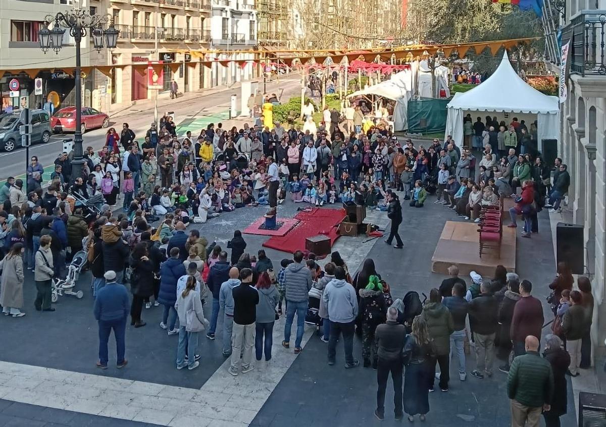 La recreación histórica del mercado.