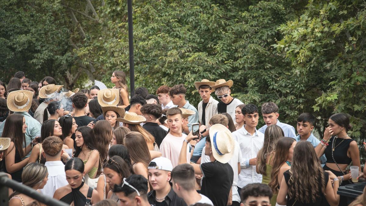 El Paseo de Roma en la semana de la Feria de Mérida.