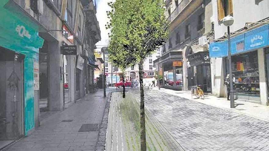 La calle Velázquez será peatonal y también se plantarán árboles y se ensancharán aceras.