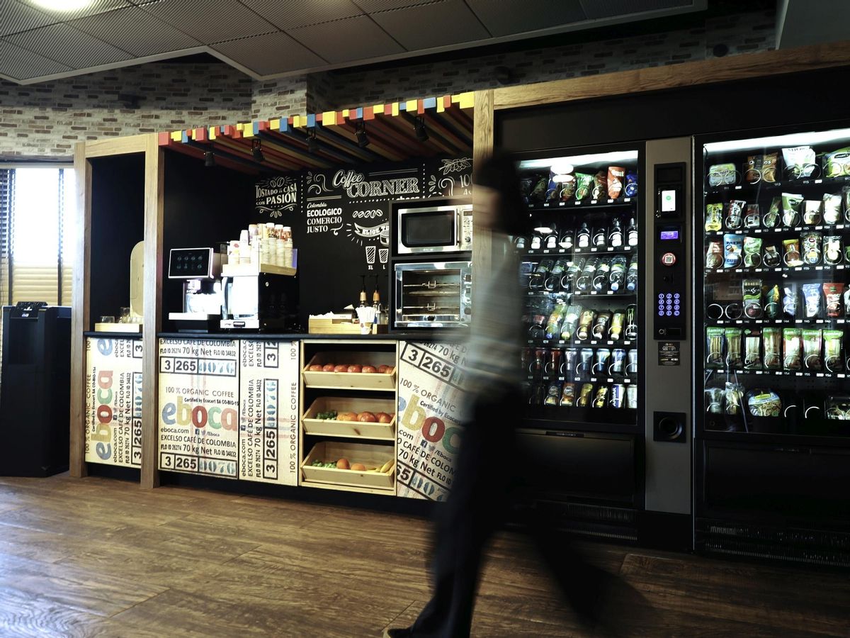 Un Coffee Corner de Eboca es una zona de reunión que se adapta a la personalidad de los trabajadores.