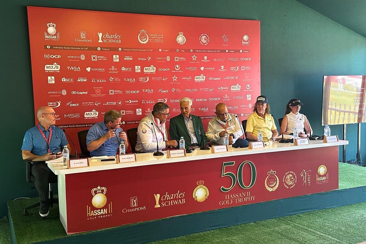 Jiménez, en la rueda de prensa de presentación del Trofeo Hassan II
