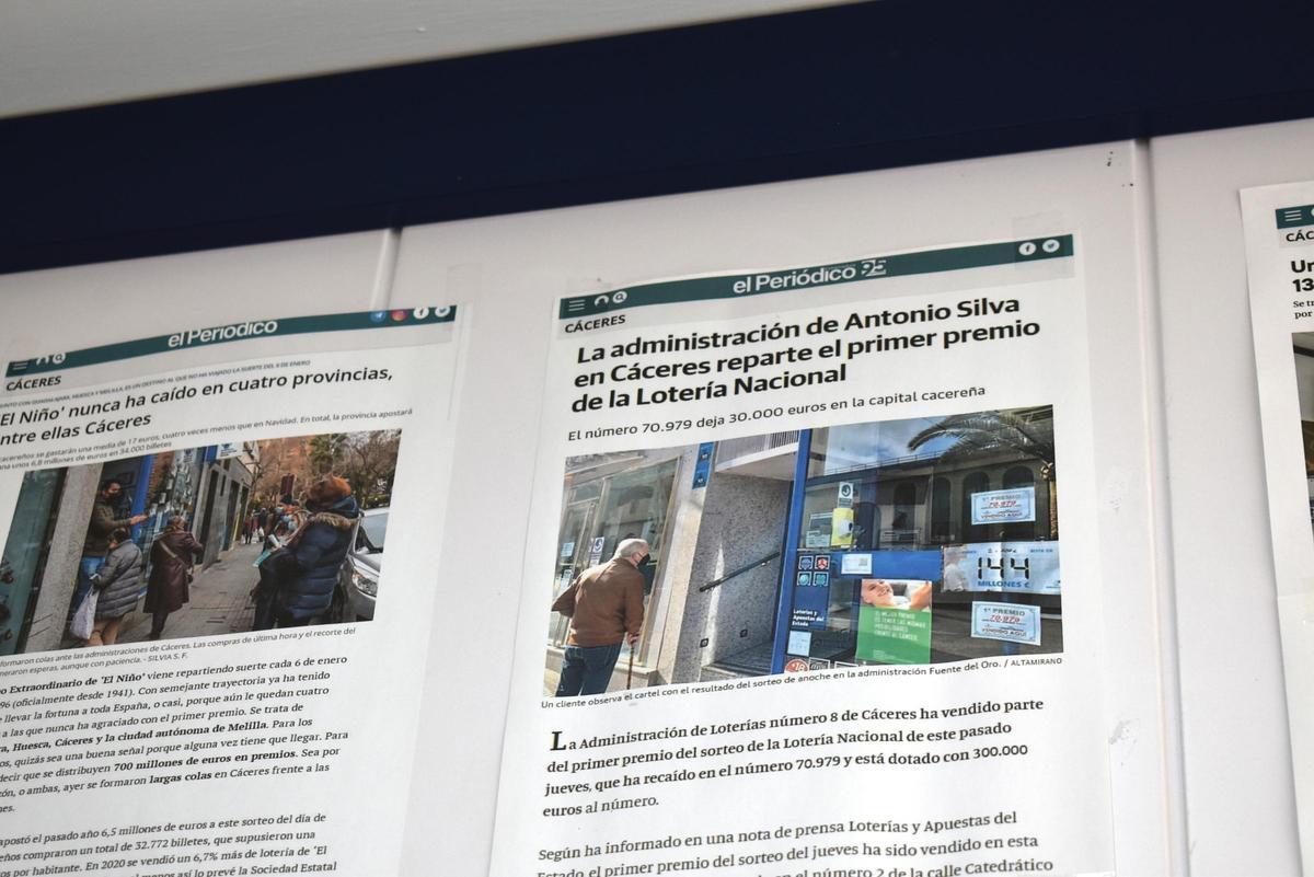 Imagen de artículos sobre 'La Fuente de Oro'.