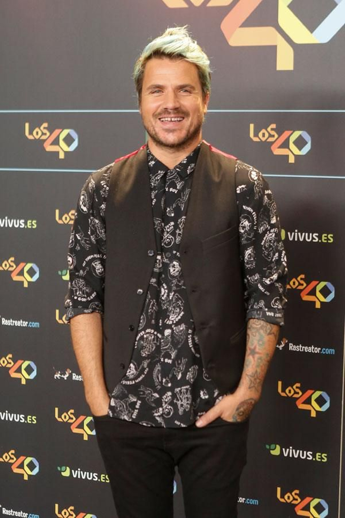 Dani Martín en la fiesta de Los 40