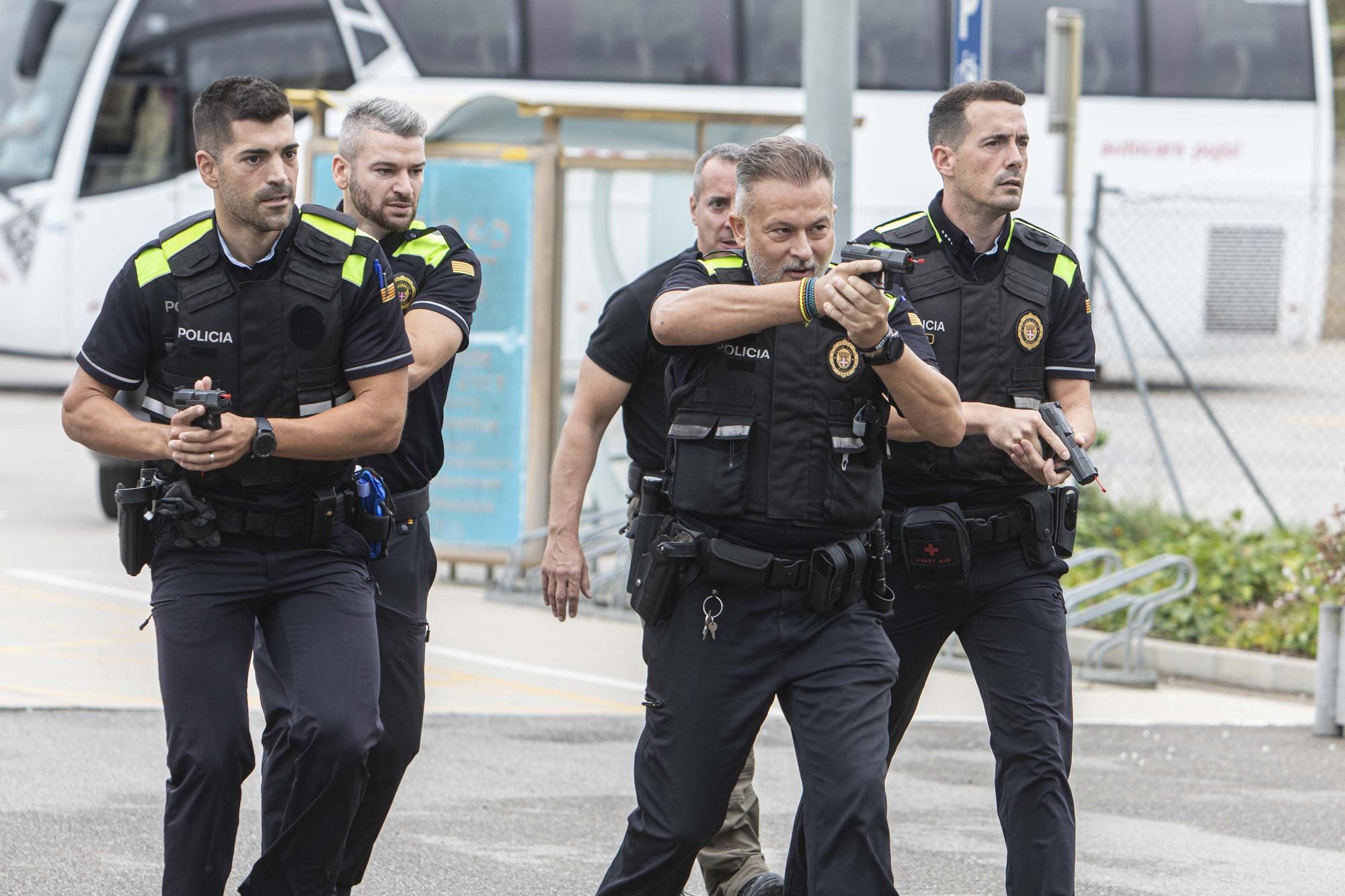 Macrosimulacre de la Policia Local de Blanes