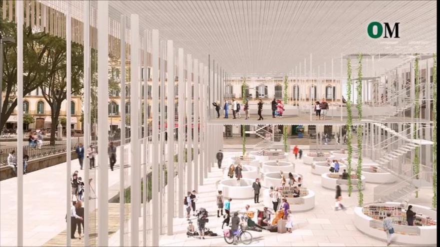 Así cambiaría la plaza de la Merced con el proyecto 'Málaga All Space'