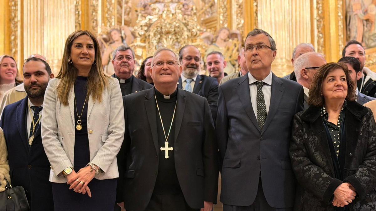 Presentación de los actos por el centenario de la coronación de la Fuensanta este lunes en el Santuario.