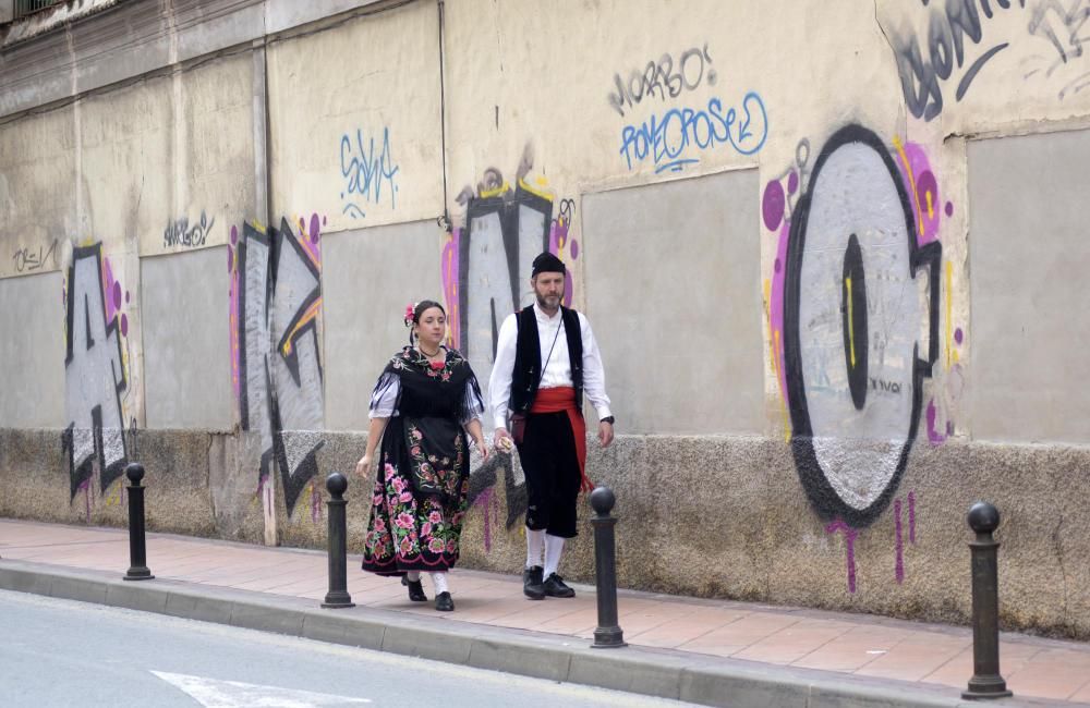 Ambiente en la plaza Mayor en el Bando