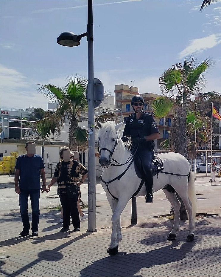 Policía montada de la Playa de Palma