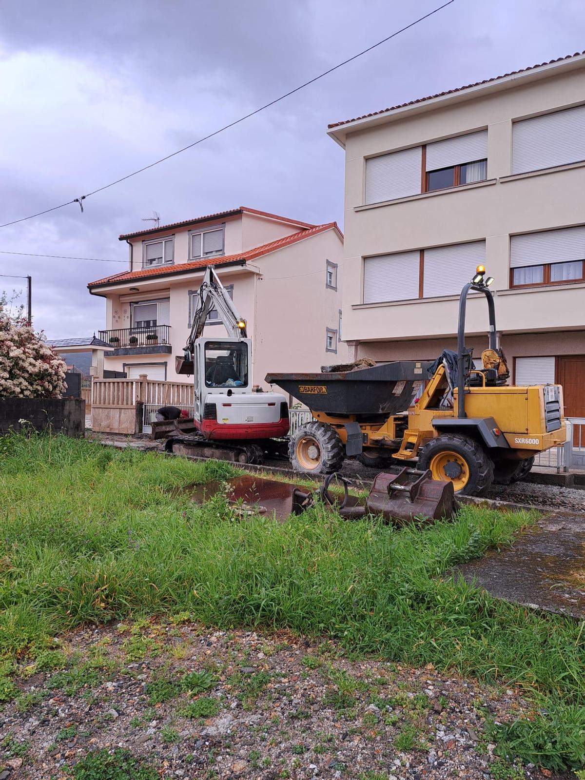 Obras de saneamento en Serres.