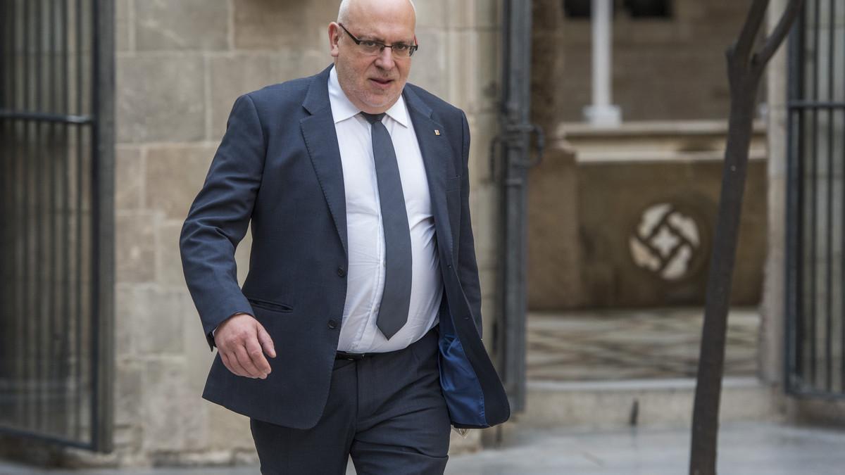 El 'exconseller' Jordi Baiget, en el Palau de la Generalitat.