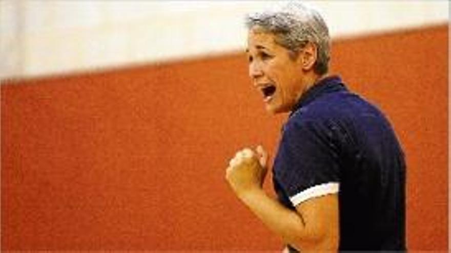 L&#039;entrenadora del Banyoles, Sandra Ventura, en una imatge d&#039;arxiu.