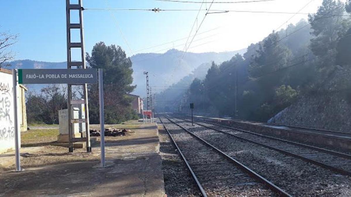 La estación de tren de Fayón-La Puebla de Massaluca que Junts reclama para Cataluña.