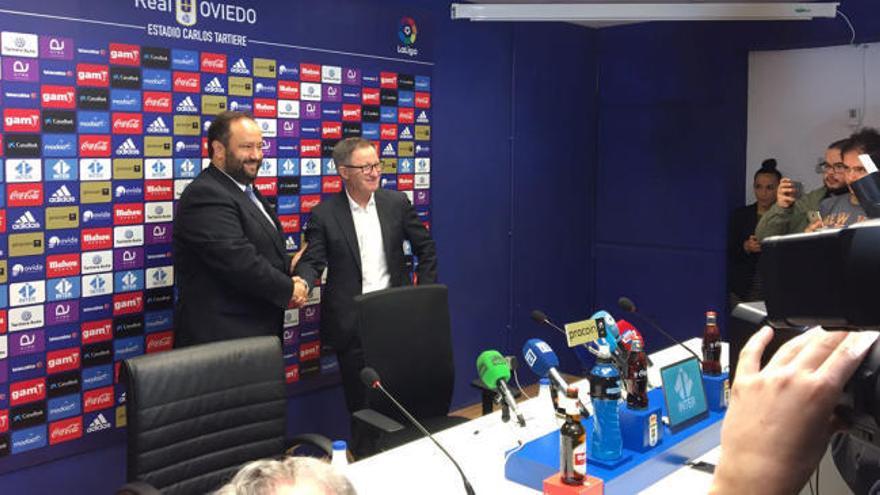 Anquela pisa el Tartiere como entrenador del Oviedo