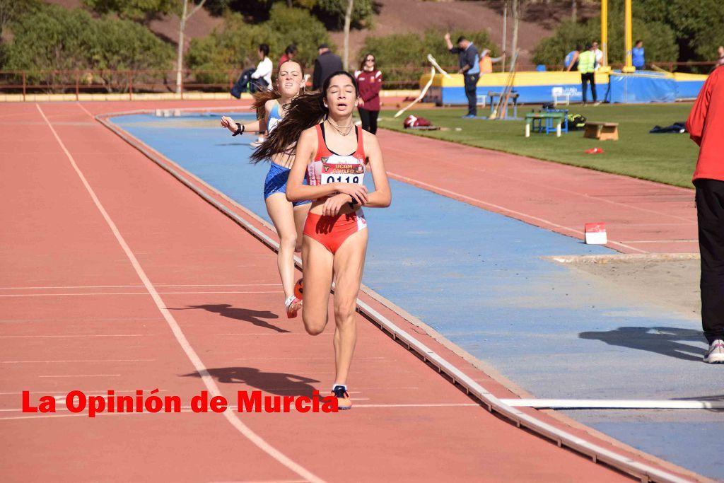 Regional absoluto y sub-23 de atletismo en Lorca