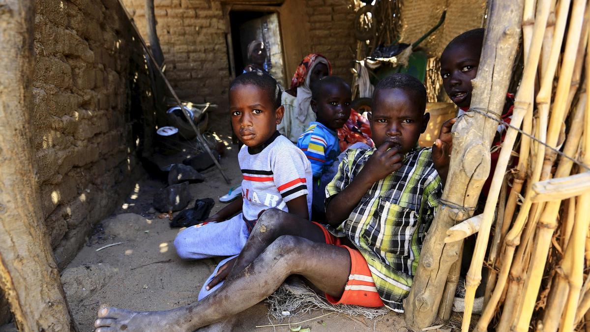 Desplazados internos en Sudán.