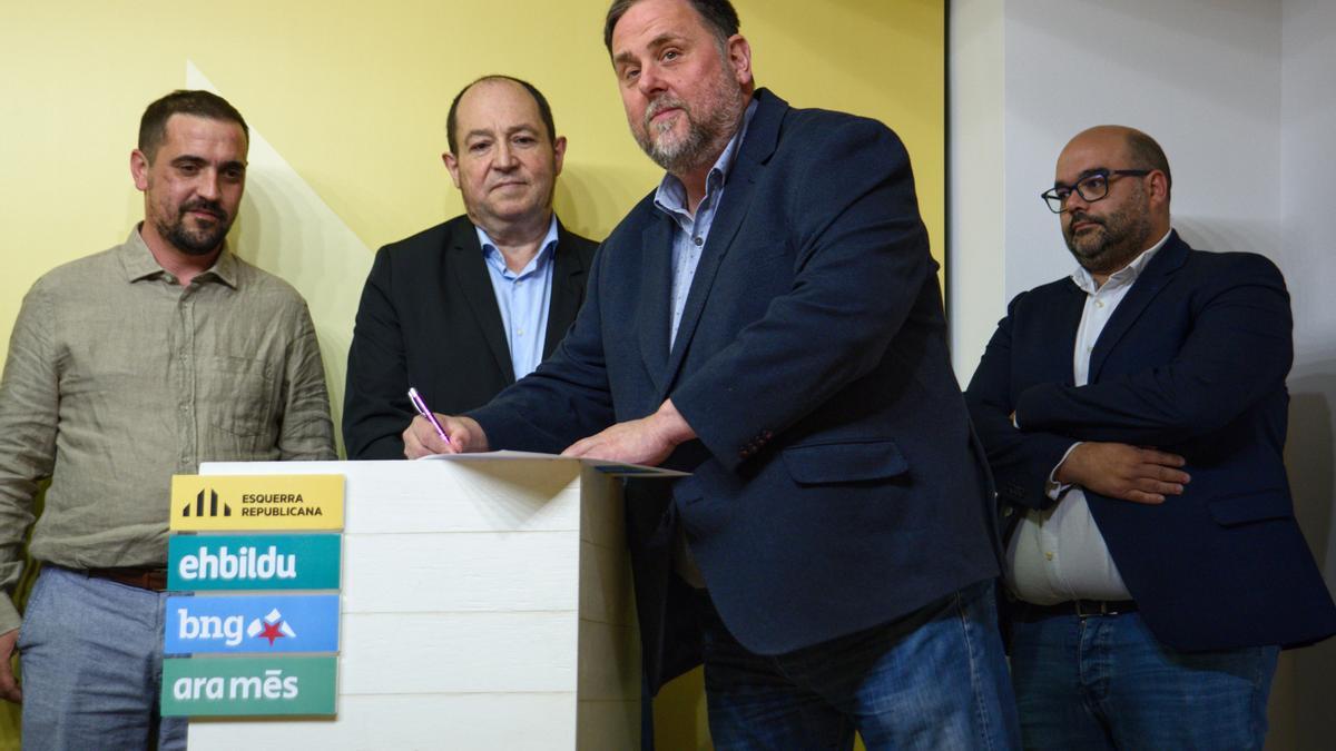 Més per Mallorca firma el acuerdo de coalición para las europeas con Esquerra, EH Bildu y BNG