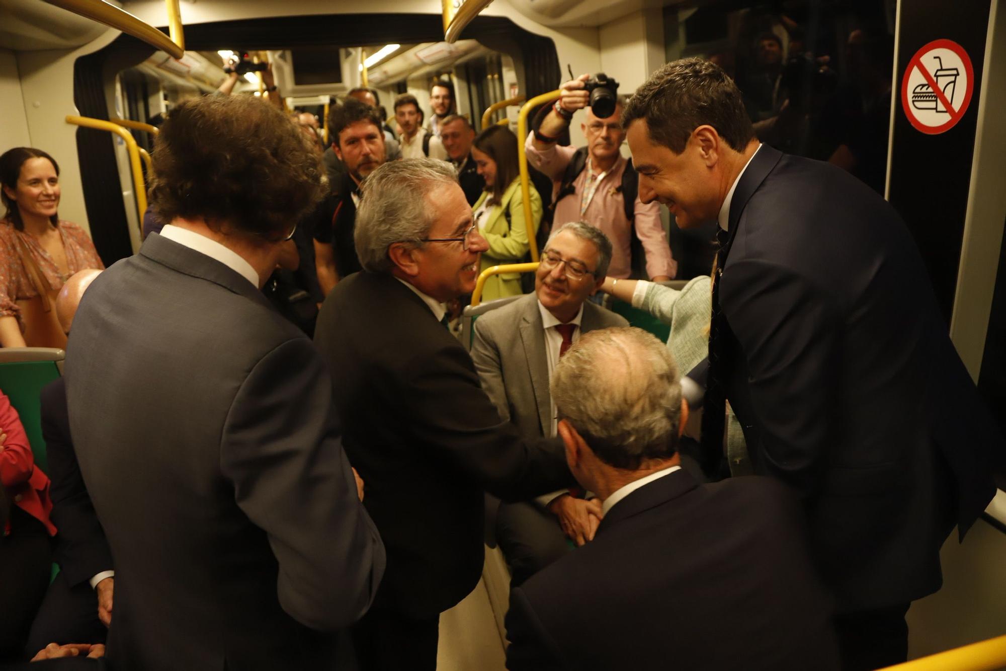 Inauguración de la ampliación del metro de Málaga hasta el Centro