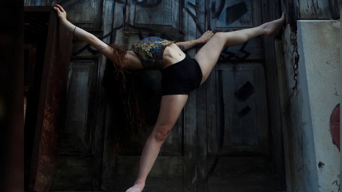 La bailarina Mara Suárez, durante una de sus actuaciones.