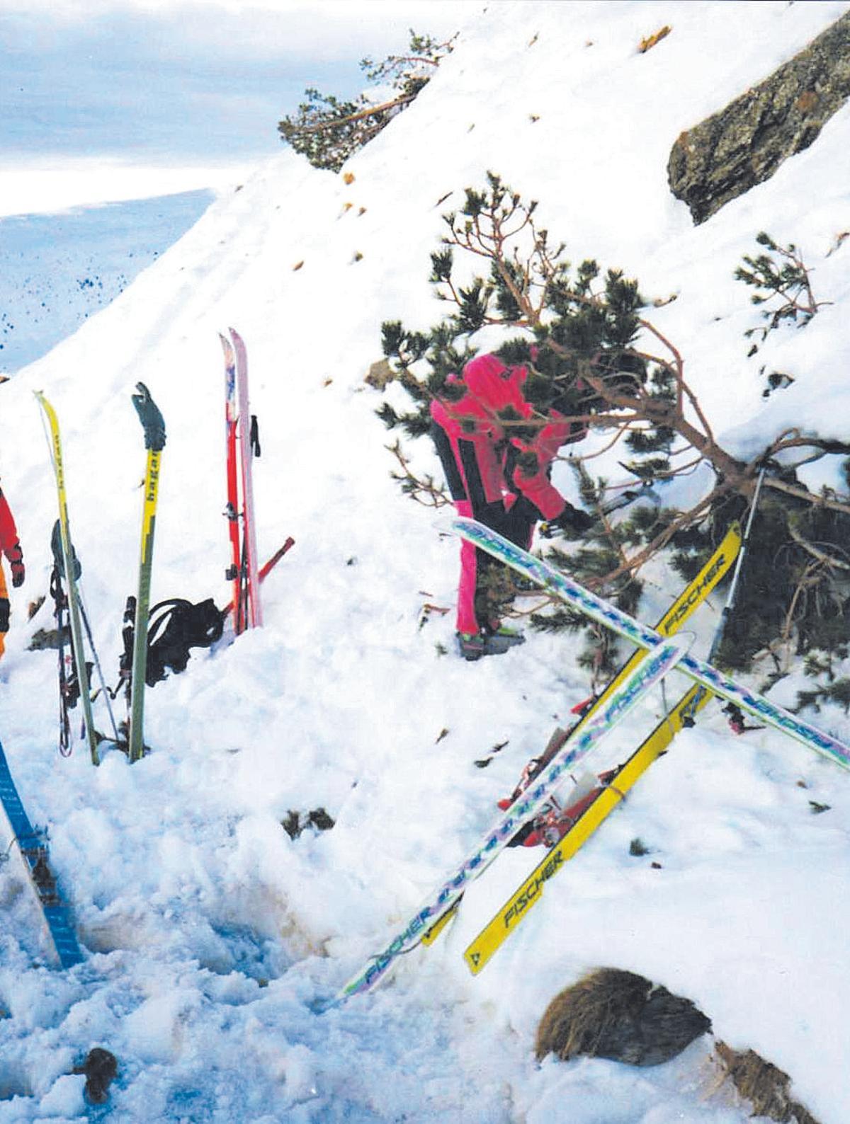 Treballs de rescat al Balandrau.