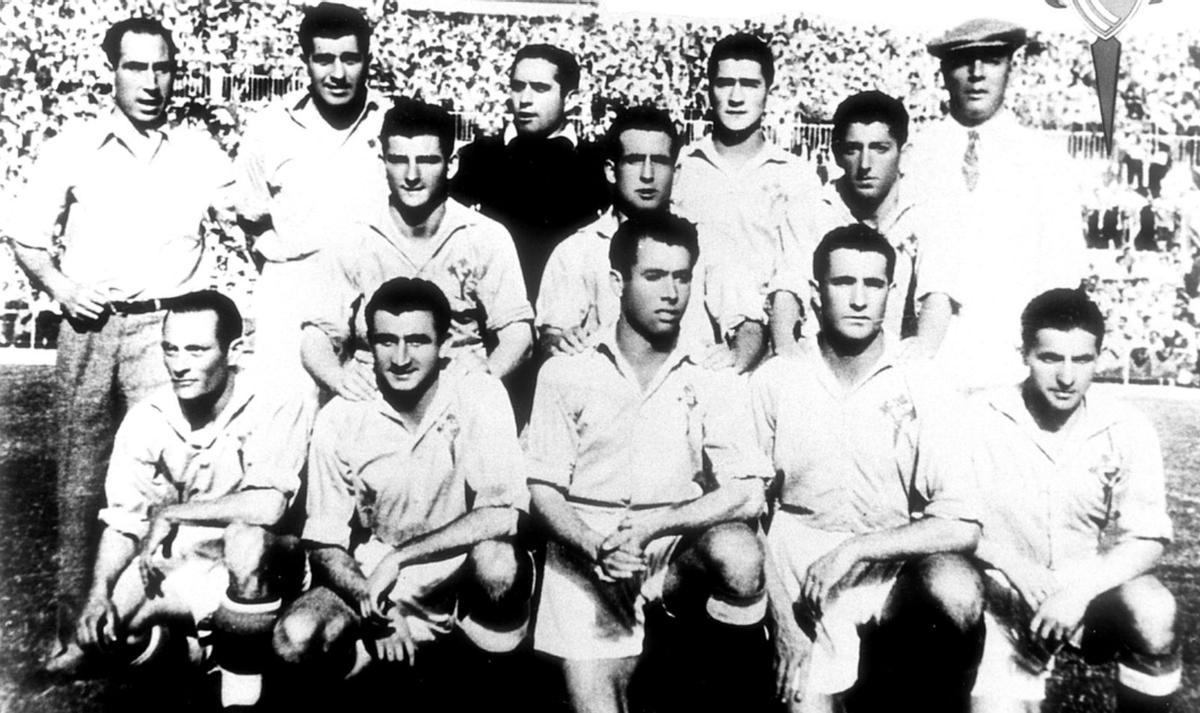 Equipo del Celta en la final de 1948