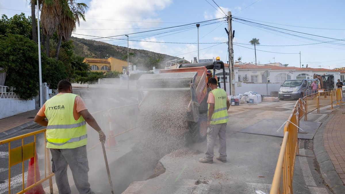 Las obras de canalización terminarán en pocos días.