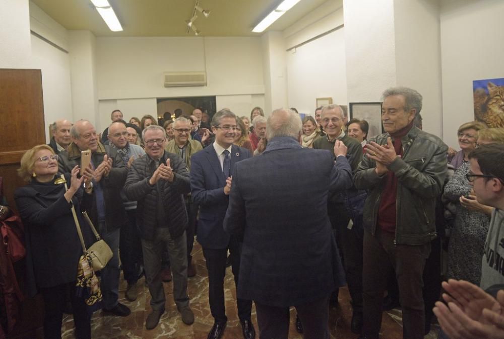 Homenaje a Manuel Fernández-Delgado en la galería Chys de Murcia