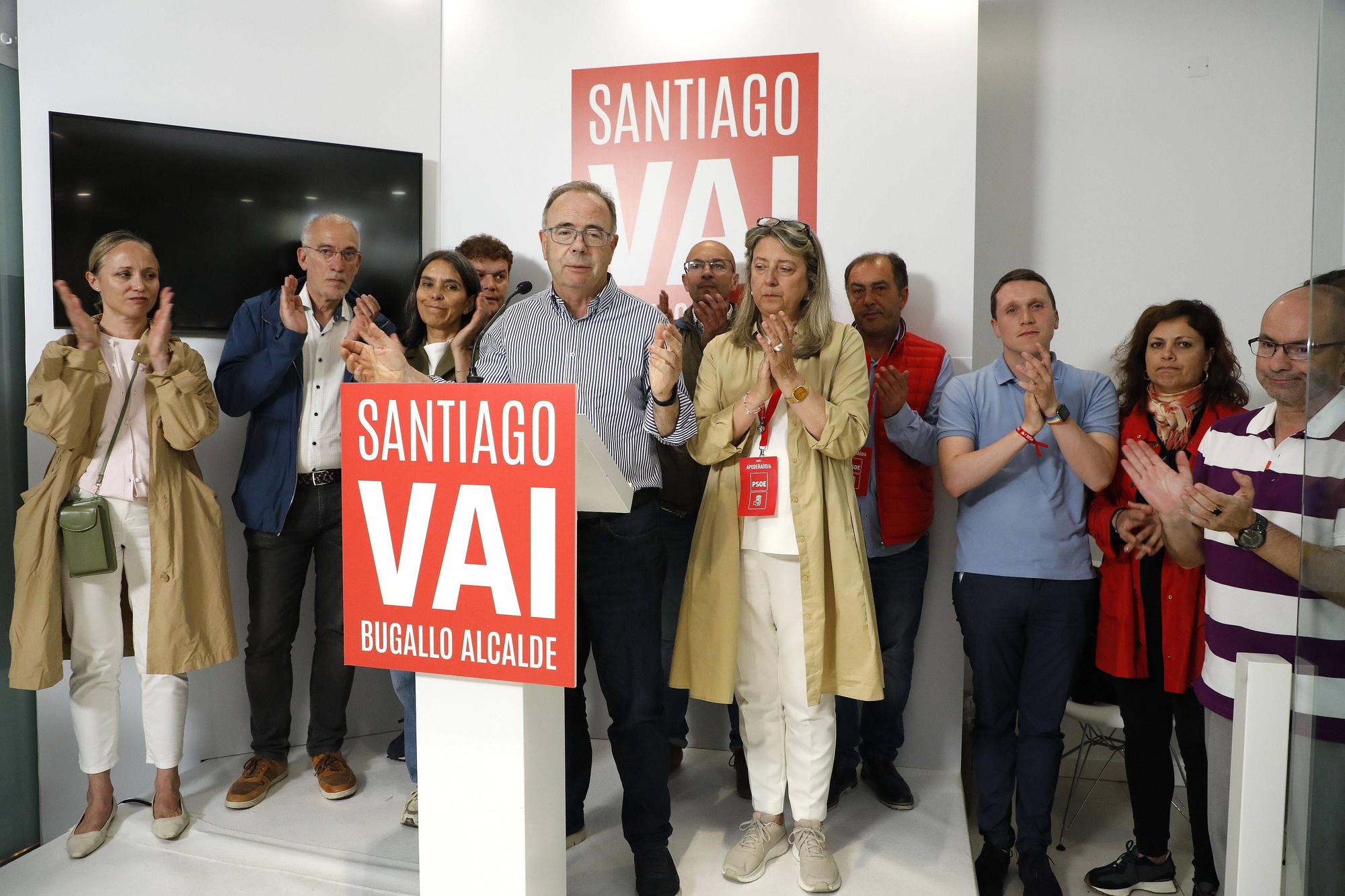 A noite electoral do BNG de Santiago en imaxes