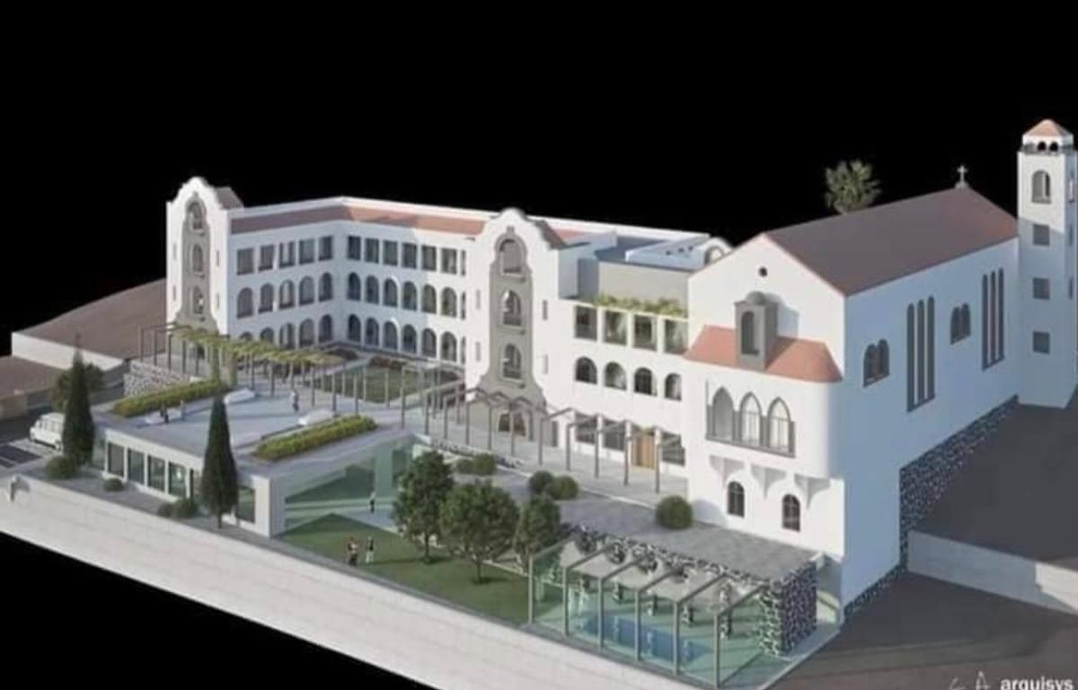 Boceto del proyecto de Los Salesianos como residencia.