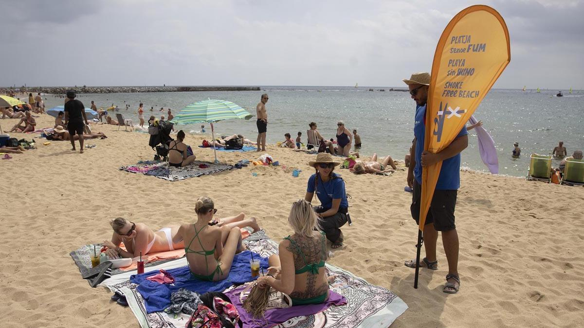 Playas libres de humo en Barcelona