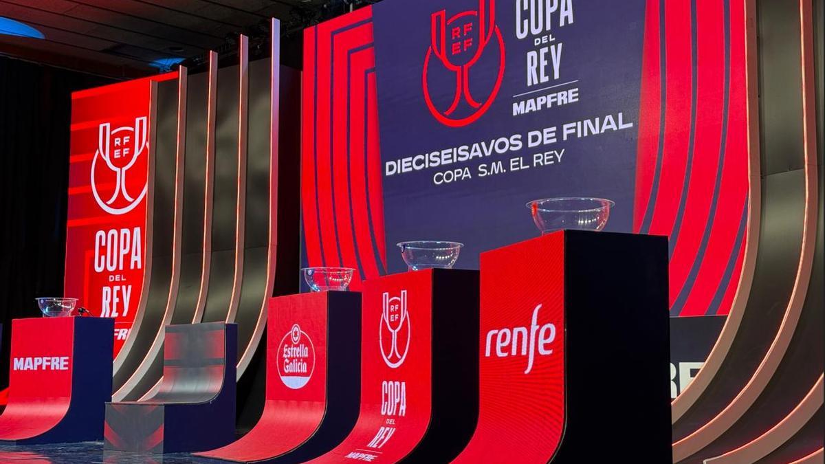 Imagen del sorteo de los dieciseisavos de la Copa del Rey celebrado el pasado martes en Las Rozas.